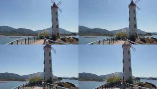 杭州千岛湖绿水青山自然风光 4k高清在线视频素材下载
