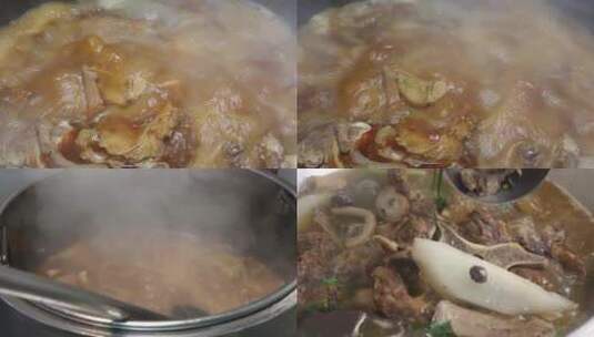 牛杂火锅烹制全过程高清在线视频素材下载