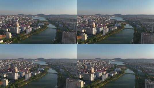 4K江西吉安县城市航拍高清在线视频素材下载