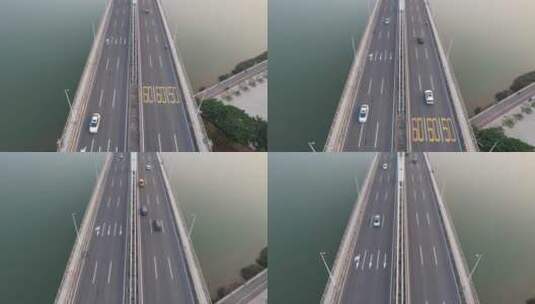 桥梁交通动态航拍高清在线视频素材下载
