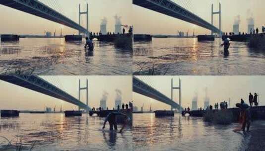 闵行区闵浦大桥高清在线视频素材下载