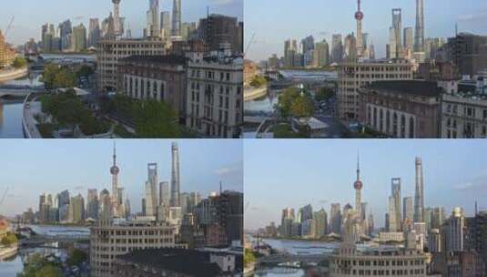 上海航拍4K陆家嘴金融城高清在线视频素材下载