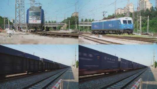 铁路运输 货运铁路运输高清在线视频素材下载