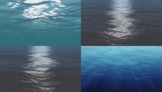 大海海水海平面-深海海面高清在线视频素材下载