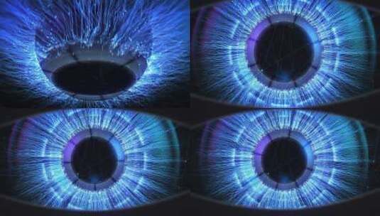 科技又抽象的眼球高清在线视频素材下载