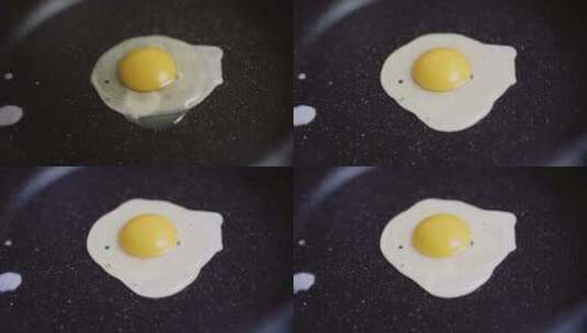 煎鸡蛋营养早餐高清在线视频素材下载