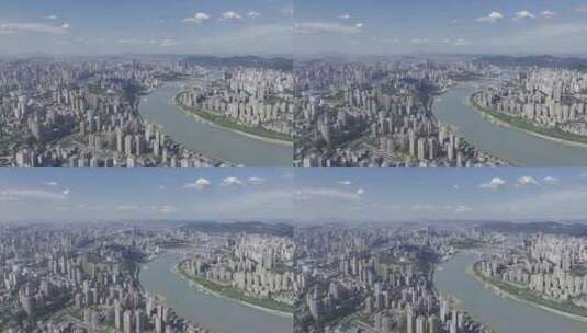 重庆城市大气全景高清在线视频素材下载