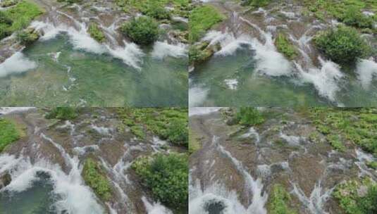 清澈森林流水溪流小河高清在线视频素材下载