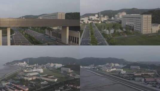 秦山核电站航拍高清在线视频素材下载