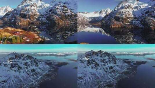 4K航拍挪威斯沃尔韦尔最美风光高清在线视频素材下载