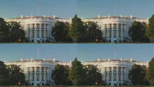 美国华盛顿特区白宫大楼高清在线视频素材下载