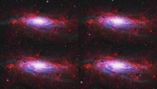 4K-红色星空背景银河系高清在线视频素材下载