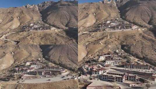 西藏特色村落高清在线视频素材下载