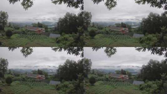 高山地区雨后的农村延时拍摄高清在线视频素材下载