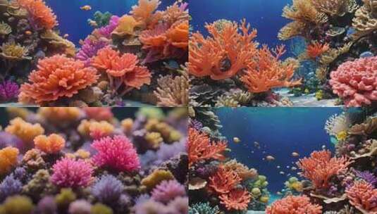奇幻海底世界之珊瑚高清在线视频素材下载