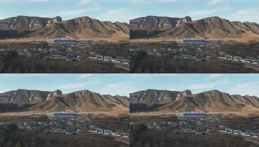 大山 山区 风景 高山 建筑高清在线视频素材下载