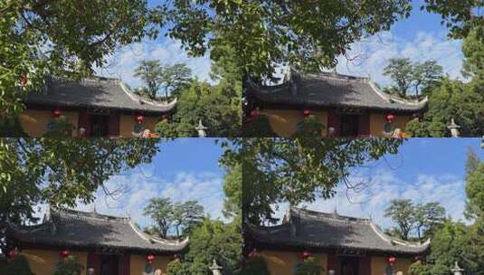 上海龙华寺千年古刹佛教老寺庙宗教信仰高清在线视频素材下载