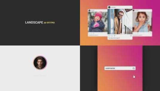 Instagram宣传AE模板高清AE视频素材下载