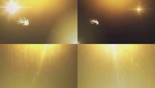 年会金色粒子开场视频高清AE视频素材下载
