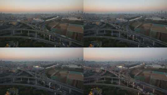 全南京超清风光延时超清素材赛虹桥立交机位高清在线视频素材下载