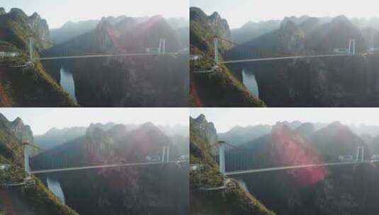 贵州省·安顺市·关岭·县·北盘江大桥3高清在线视频素材下载