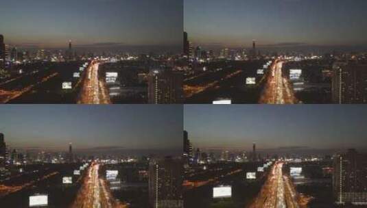 曼谷黄昏高速公路高清在线视频素材下载