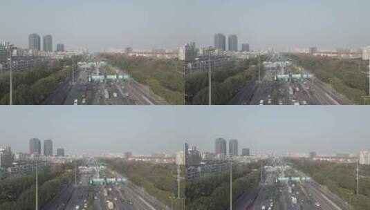 上海莘庄立交高架桥4K航拍原素材高清在线视频素材下载