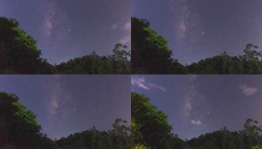 原创夏季银河星空延时摄影4K高清在线视频素材下载
