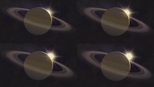 土星木星环宇宙太空星球穿梭漫游星云高清在线视频素材下载