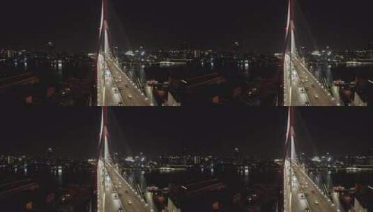 上海 杨浦 杨浦大桥 交通 车流高清在线视频素材下载