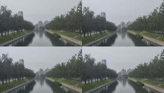 城市中的河流高清在线视频素材下载