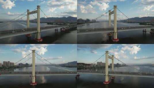 原创 航拍福州洪塘大桥风光高清在线视频素材下载