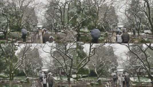 杭州冬天雪景高清在线视频素材下载