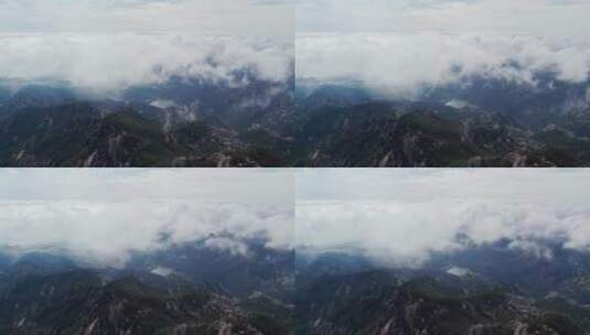 航拍青岛崂山巨峰海上名山特写延时拍摄高清在线视频素材下载