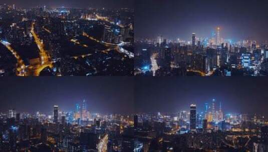 上海天际线航拍合集高清在线视频素材下载