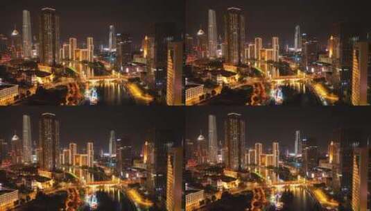 城市夜景延迟拍摄高清在线视频素材下载