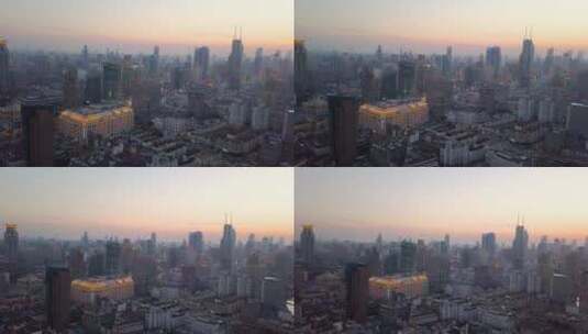 上海陆家嘴建筑航拍风光4K高清在线视频素材下载