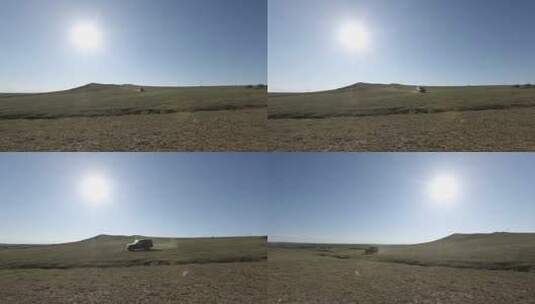 Y1内蒙古乌兰察布四子王旗行车2高清在线视频素材下载
