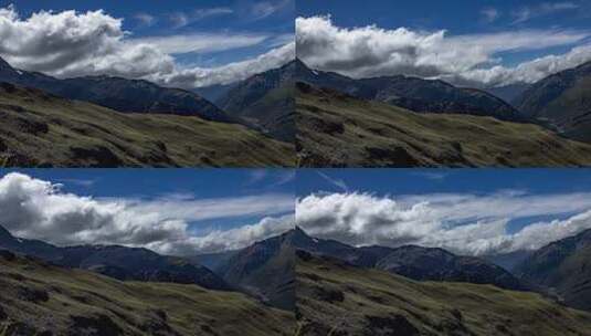 延时摄影山脉的天空高清在线视频素材下载