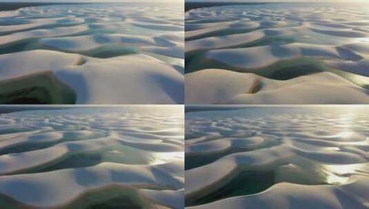 沙丘和泻湖高清在线视频素材下载