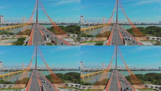 越南大桥高清在线视频素材下载