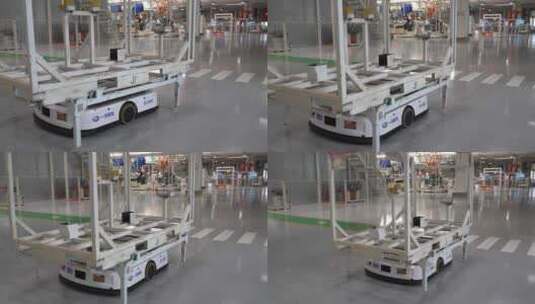 中国一汽自动化运输智能化生产线高清在线视频素材下载