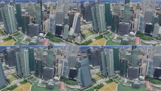 新加坡城市高楼高清在线视频素材下载
