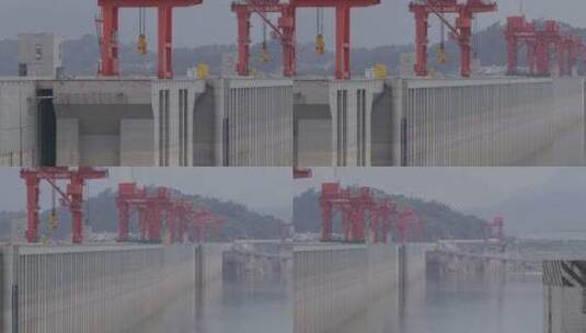 湖北宜昌三峡大坝地拍高清在线视频素材下载