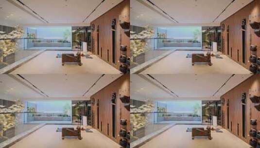 轻奢高端住宅样板间地下室设计高清在线视频素材下载