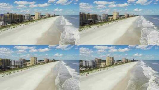 清洁沙杰克逊维尔海滩FL美国高清在线视频素材下载