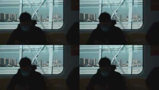 地铁上窗外高清在线视频素材下载