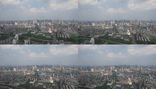 杭州钱江新城市民广场大景航拍高清在线视频素材下载