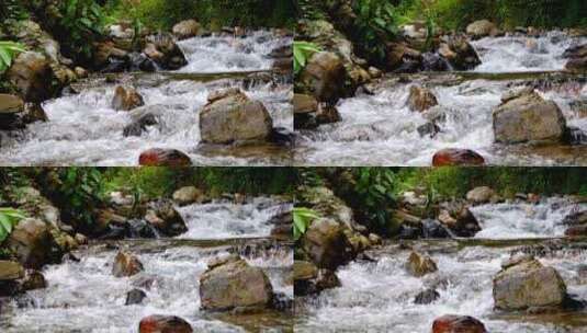 小溪流水水花高清在线视频素材下载
