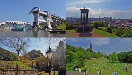 苏格兰 爱丁堡 唯美 延时 摄影 风光高清在线视频素材下载